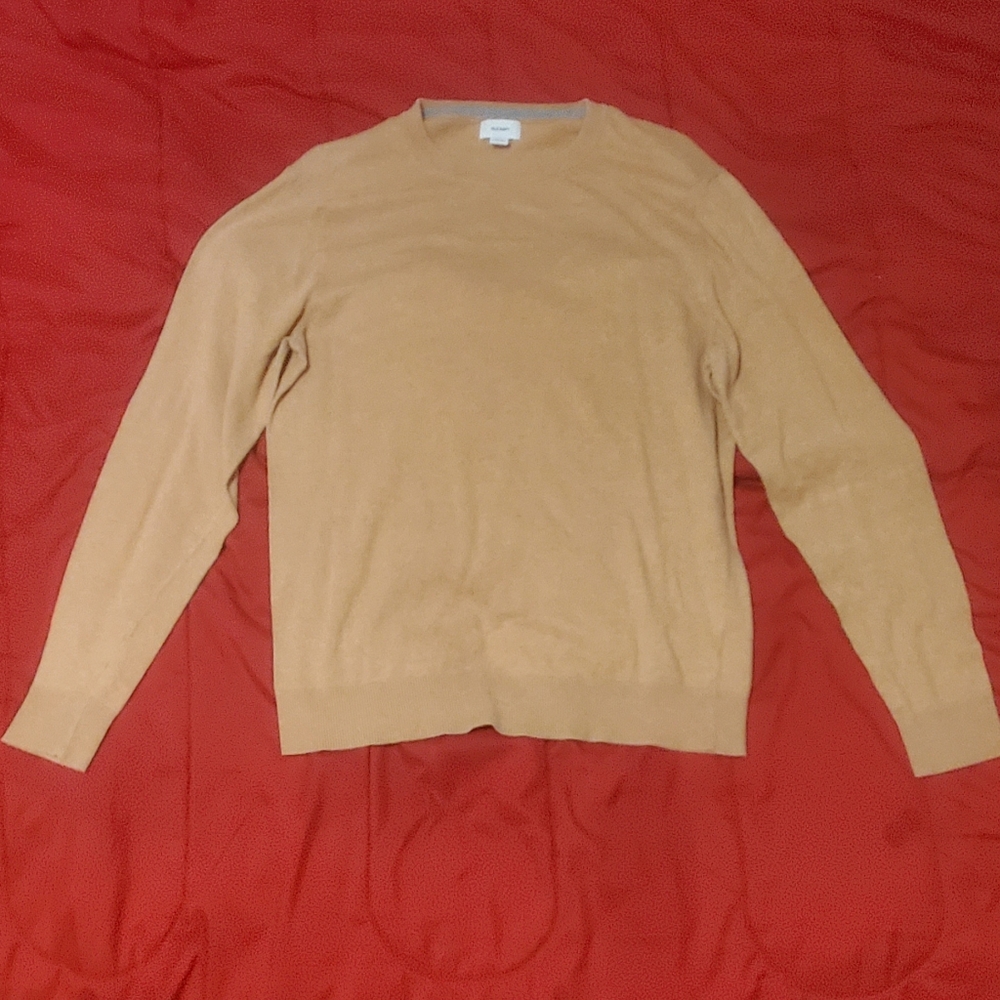 Old Navy Men's Camel Crewneck Sweater